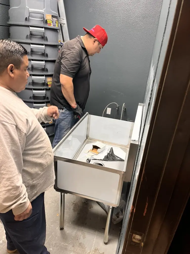 Commercial plumbing and sink installation in Flat Creek